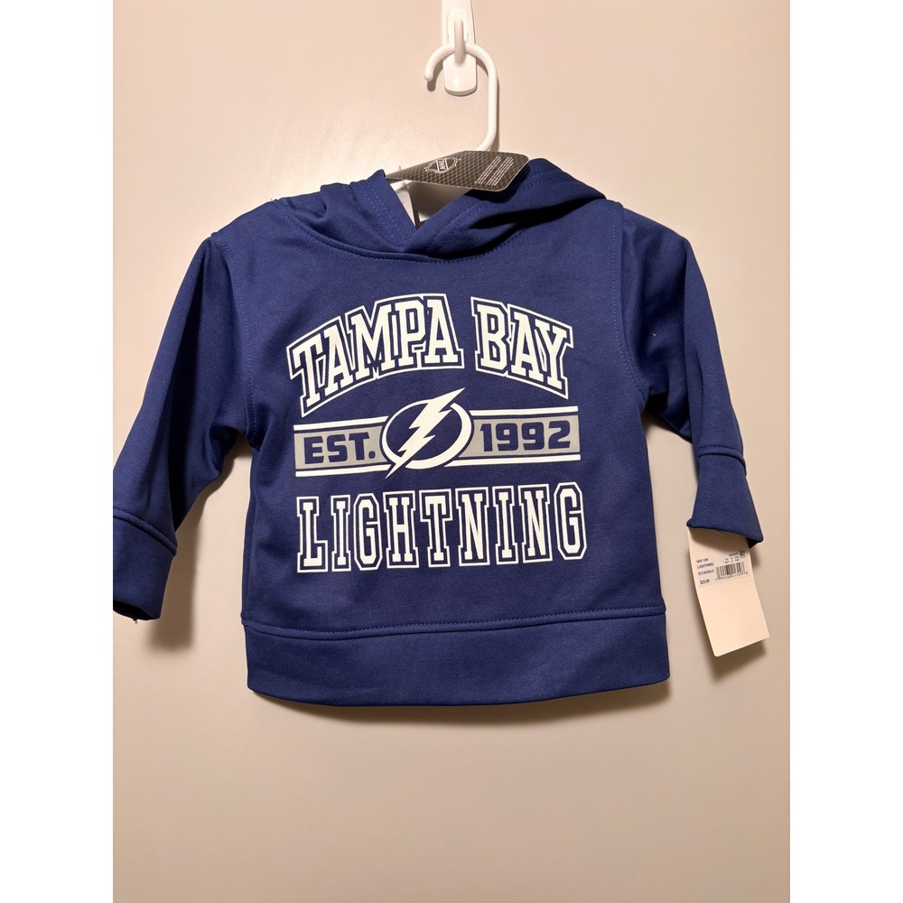 NHL Tampa Bay Lightning Infant Blue Hoodie Est 1992 9K5I2HD63-LIG 12M